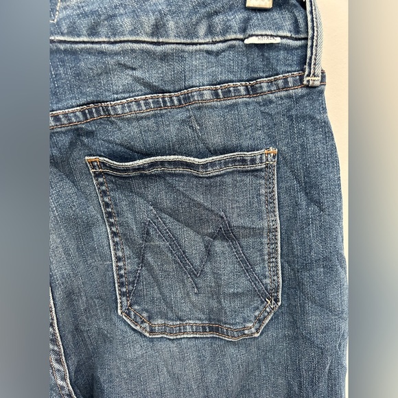 MOTHER Anthropologie The Hustler Roller Sneak Patch Pocket High-Rise Wide-Leg - Picture 11 of 12